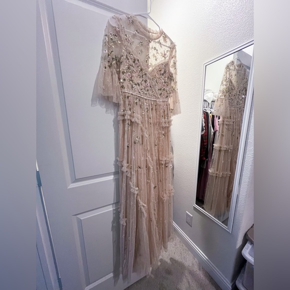 Needle and Thread Shimmer Ditsy Floral Maxi Dress size 6 - Picture 5 of 5